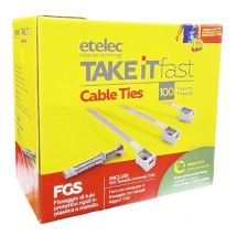 Etelec - Kit de abrazaderas con 100 tapones TX6 KT1074