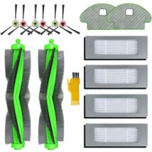 Longziming - Kit De Accesorios De Repuesto Para Aspiradora Robot Irobot Roomba Combo113 R113840 (14 Paquetes): 2 Cepillos Principales, 4 Filtros, 6 