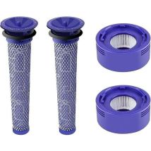 Ymyny - Kit de accesorios para aspiradora con 2 filtros post-motor compatibles con Dyson V7 V8 y 2 filtros pre-motor compatibles con Dyson V6 V8 V7
