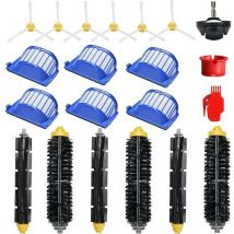 Furwoo - Kit de accesorios para iRobot Roomba serie 600 671 692 694 697 698 650 651 660 690 piezas de repuesto de rodillo de filtro de cepillo de