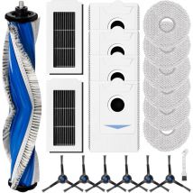 Ecovacs - Kit de accesorios para robot aspirador deebot X5 Omni con 1 cepillo giratorio, 2 filtros hepa, 6 toallitas, 4 bolsas para el polvo, 6