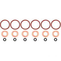 Jeffergarden Kit de bagues d'étanchéité pour injecteur de carburant 059 130 519 Remplacement en caoutchouc et métal pour A4 A5 A6 Q5