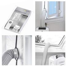 Trotec – Kit de calfeutrage de fenêtre AirLock 100 – Longueur 400 cm, Blanc, Accessoire de climatiseur et sèche-linge