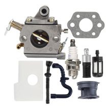 WAY - Kit de carburador C1Q-S57B para motosierras Stihl MS180 / MS170 / ms 170C / ms 180C / 017/018 C1Q-S57A Reemplazo de junta de bujía de filtro de