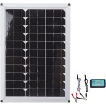 Jeffergarden 100W 18V Solar Panel Battery Charger Kit Monocrystalline Silicon Solar Panel with Dual USB Controller for Car RV Marine Boat