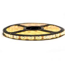 Kit de cinta profesional 3528 - 60 leds/m - 1m, 2.5m, 5 o 10 metros a elegir - Blanco cálido a prueba de salpicaduras (IP65) Transformador: Fuente de