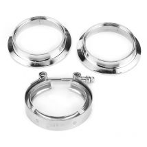 Kit de collier de bride à bande en v, 2,5 po Kit de collier de bride à bande en v Accessoire en acier inoxydable t ‐ 304 pour tuyaux de descente