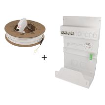 Câble téléphone et réseau internet – Kit de communication fibre – 4 connecteurs RJ45 catégorie 6A – COFRELEC