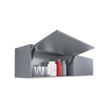 Kit de compas de relevage FREE SPACE Push to Open - ferrures droite/gauche, H225/650 mm - Force C- finition blanc - KESSEBÖHMER