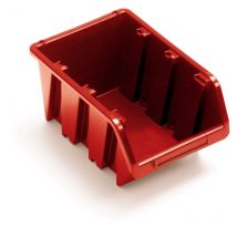 Kistenberg - DomoDomo Bandeja para taller, 11,5 cm, color rojo, apilable y montado en la pared, polímero resistente, almacenamiento taller/garaje, 8