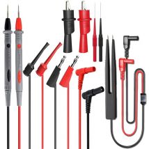 Laoa - Kit de Cordons de Mesure Multimètre électrique 14 en 1 Cordon de Test avec Pinces Crocodile Sonde de Test Cable multimètre à fiche Banane pour