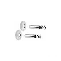 Kit couvre-mur en laiton pour radiateur Ø17- Ø22 Arteclima 31824 Chromé