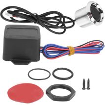 Kit de démarrage d'allumage de moteur sans clé pour voiture de course 12V, bouton poussoir, interrupteur à bascule avec lumière
