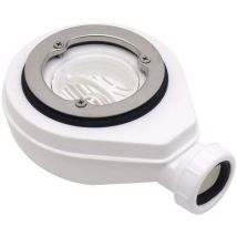 Coavas - Kit de desagüe para plato de ducha, blanco, kit de desagüe para plato de ducha, desagüe de ducha con sifón, accesorios para plato de ducha