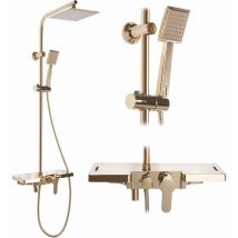 REA - kit de douche avec bec bravo gold