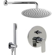 Sphera - Kit de douche Chrome avec Avec mitigeur mod. Emma