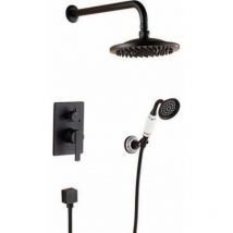 Kit de douche à encastrer rétro florina noir