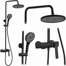 REA - kit de douche rebel black matt