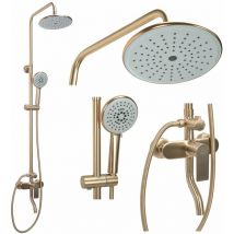 REA - kit de douche verso brushed gold