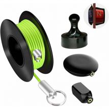 Gabrielle - Kit de enhebrador de cables Tira de cable magnético Soporte de manguera para electricista profesional Herramienta de cable utilizada para