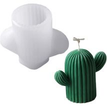 Kit de fabrication de petits moules en forme de cactus pour fabrication de bougies, moule en silicone de qualité alimentaire pour bougies, chocolat,