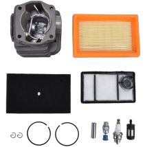 Jeffergarden Kit de filtre à Air et à carburant, cylindre et Piston de 49mm, pour scie à découper le béton Stihl TS400, remplacement 4223 020 1200