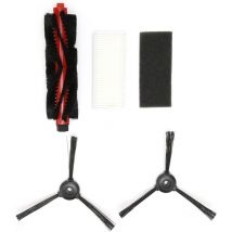 Hauptseitenbürstenfilter-Kit, Roboter-Staubsauger-Ersatzteil-Kit Ersatzset für Lefant M200/M201/M520M/M571/T700 ABS-Kehrmaschinenteile