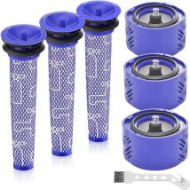 Tuserxln - Filtre V6 Pour Dyson 6 Pièces V6 Pré-Filtre Et Filtre Moteur Pour Dyson V6 Animal Plus Extra Absolute Fluffy Aspirateur à Batterie