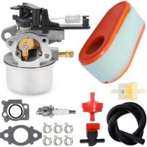 Kit de filtro de aire 591137 590948 Carburador para Briggs & Stratton 111P02 114P02 11P902 121Q02 121Q07 121S02 121S07 121S75 124Q02 Hidrolavadora
