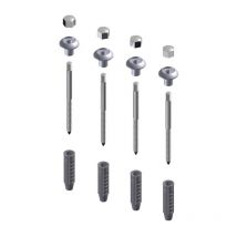 Idral - Kit de fixation au sol de la cuvette : 4 vis + chevilles