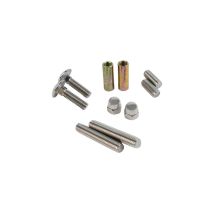 Kit de fixation double inviolable pour support tube inox Ø40mm - duval