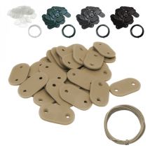 Kit de fixation pour brise vue, canisse anti-UV - Beige Linxor