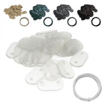 Kit de fixation pour brise vue, canisse anti-UV - Transparent Linxor