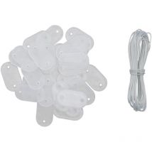 Kit de fixation pour brise-vues et canisses
