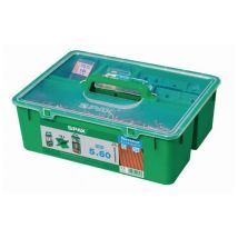 Spax - Kit Bois Éxotique 5x60 Inox A2 - 850 Vis + 1 Foret + 12 Espaceurs + 5 Embouts - 5000009030009