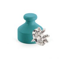 Kit de Fixation : Vis placo Lg 20 mm Alu + Suspension classique Bleu canard L'attachante