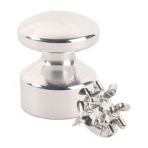 Kit De Fixation : Vis Placo Longueur 20 Mm Alu + Petite Patère Convexe Alu - L'Attachante