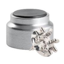 L'attachante - Kit de Fixation : Vis placo Longueur 20 mm Alu + Support métal Noir