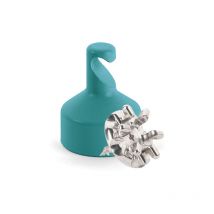Kit de Fixation : Vis placo Longueur 20 mm Alu + Suspension crochet Bleu canard L'attachante