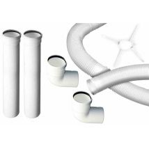 Kit de flexibles pour chaudière à condensation dn 80 10 mt. conduit de fumée en plastique pps ce Made in Italy