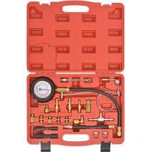 Kit de jauge de pression d'injection de carburant outils pour voitures véhicules camions garage atelier moteurs à essence rouge