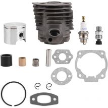 Kit de Joint de Piston de Cylindre, Piston de Cylindre de 46 mm avec kit de Joint pour Moteur Husqvarna 50,51,55 Rancher Nikasil, Robuste et Durable