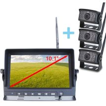 Kit de kabellose Rückansicht Yatek Bildschirm ahd 10,1' + 3 1080P 120o(H) Kamera de Sicht de eine de Entfernung de Empfang de 150m