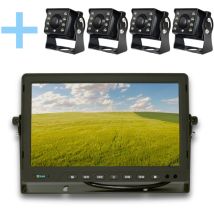Kit de Kamera de Parken Yatek Bildschirm ahd 10' + 4 Kameras 1080P 160160 Grad de Rückansicht Yatek