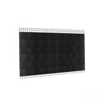 Kit de lamelles occultantes pvc souples noires horizontales 35 m