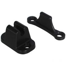 Kit de loquet de porte en forme de T loquet de retenue de butée de porte noir