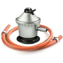Kit manguera butano 1m con regulador y abrazaderas – Gas – Manguera flexible