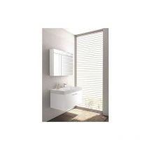 Banyo - kit de meuble de bain, elisa série maa, blanc mat, avec armoire à glace