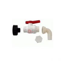 Kit raccordi raccordo per cisterna serbatoio 1' Mx1x30 in polipropilene