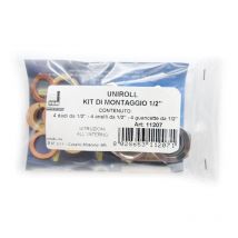 Kit de montage Uniroll 1/2' femelle 4 raccords